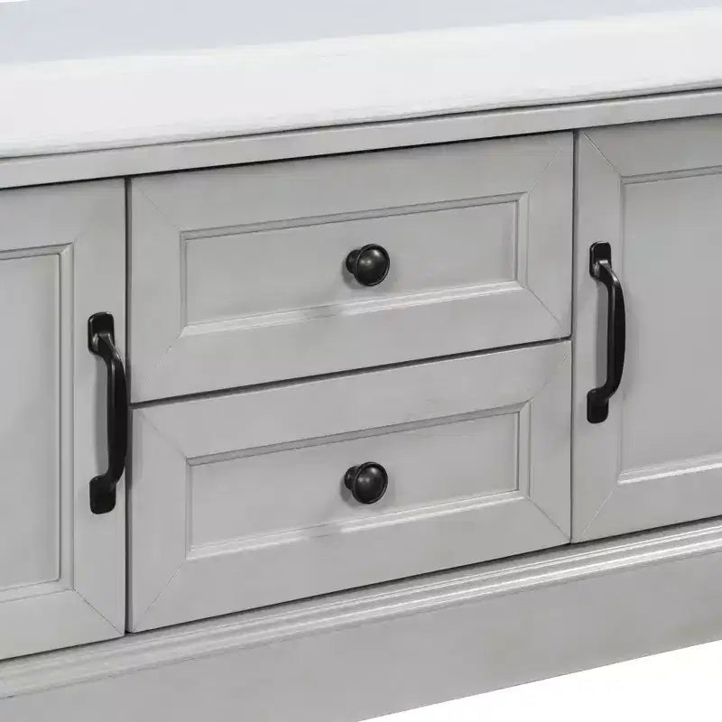 Storage Cabinet, Accent Cabinet with 2 Drawers and 2 Doors, Cabinet for Living Room, Hallway, Entryway