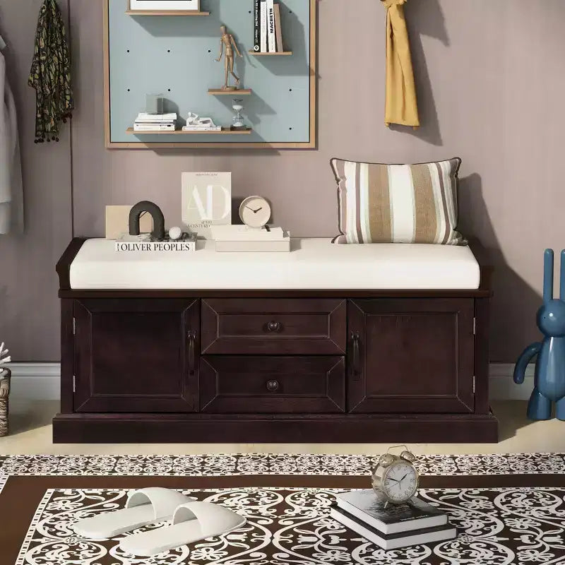 Storage Cabinet, Accent Cabinet with 2 Drawers and 2 Doors, Cabinet for Living Room, Hallway, Entryway
