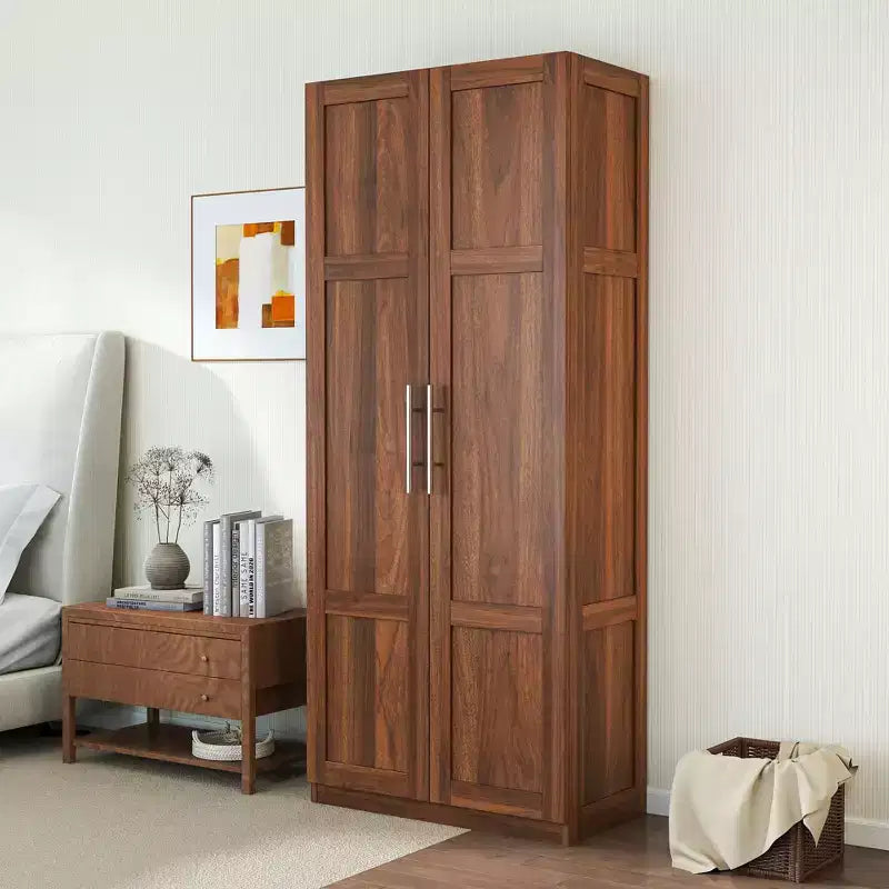 Modern Tall Cabinet, Freestanding Pantry Cabinet with 2 Doors and 4 Shelves, Storage Cabinet for Living Room, Dining Room, Kitchen