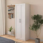 Modern Tall Cabinet, Freestanding Pantry Cabinet with 2 Doors and 4 Shelves, Storage Cabinet for Living Room, Dining Room, Kitchen