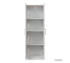 Modern Tall Cabinet, Freestanding Pantry Cabinet with 2 Doors and 4 Shelves, Storage Cabinet for Living Room, Dining Room, Kitchen