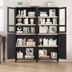 71 Inch Tall 5-Tier Storage Cabinet, 4-Door Pantry Organizer with Adjustable Shelves for Kitchen, Bathroom, Dining Room
