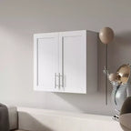 Silvain Modern 31.5'' Stackable Wall Mounted Storage Cabinet with 2 Doors and 1 Adjustable Shelf