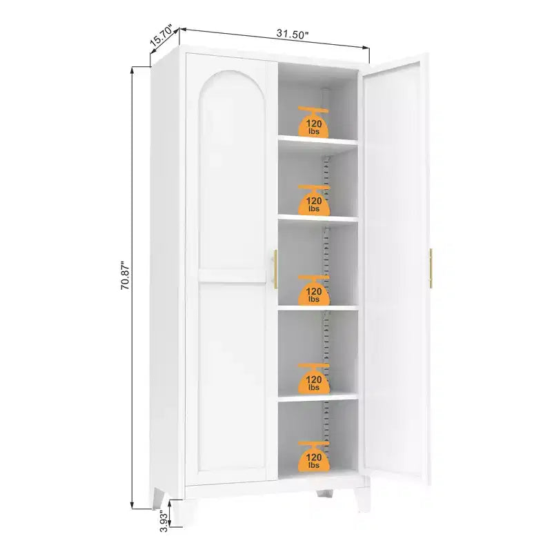 4-Door Storage Cabinet with Cane Panels and Adjustable Shelves for Living Room, Dining Room, or Entryway, Black and Natural