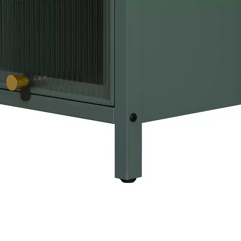 Maurice 13.78'' Contemporary Tempered Glass Door Cabinet