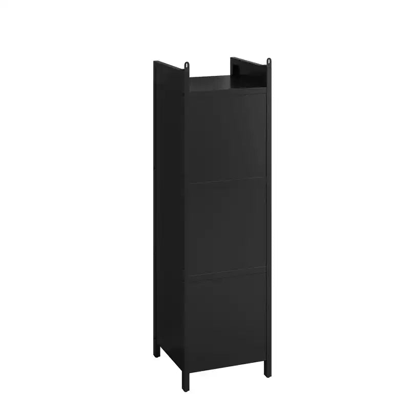 Maurice 13.78'' Contemporary Tempered Glass Door Cabinet