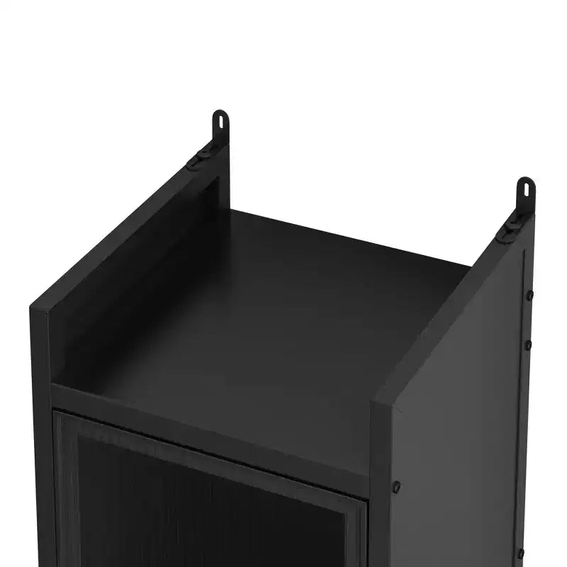 Maurice 13.78'' Contemporary Tempered Glass Door Cabinet