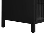 Maurice 13.78'' Contemporary Tempered Glass Door Cabinet
