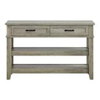 47.2 Farmhouse Console Table with 2 Drawers, 3-Tier Entryway Table with Storage for Living Room, Hallway, Entry