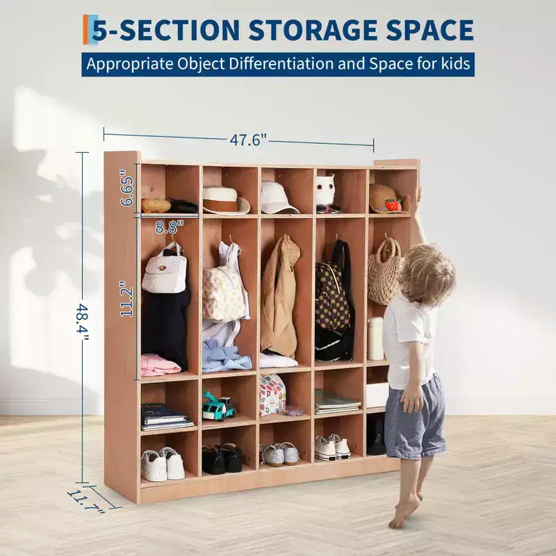 Open Storage Shelves, Freestanding Floor Storage Cabinets with 2 Doors, 47x 11.7x 26.5 , 2 Anti-Flip Fittings,Suitable for School