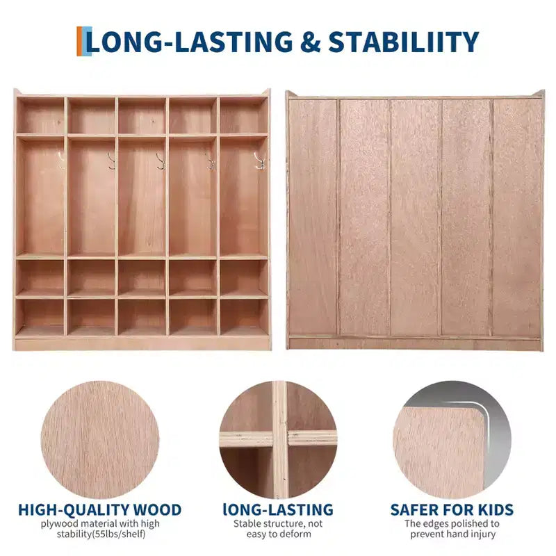 Open Storage Shelves, Freestanding Floor Storage Cabinets with 2 Doors, 47x 11.7x 26.5 , 2 Anti-Flip Fittings,Suitable for School