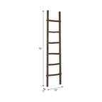 Decorative Vertical Ladder with Towel Rack Design for Blankets - Slim Storage Stand with Hooks for Bedroom or Living Room
