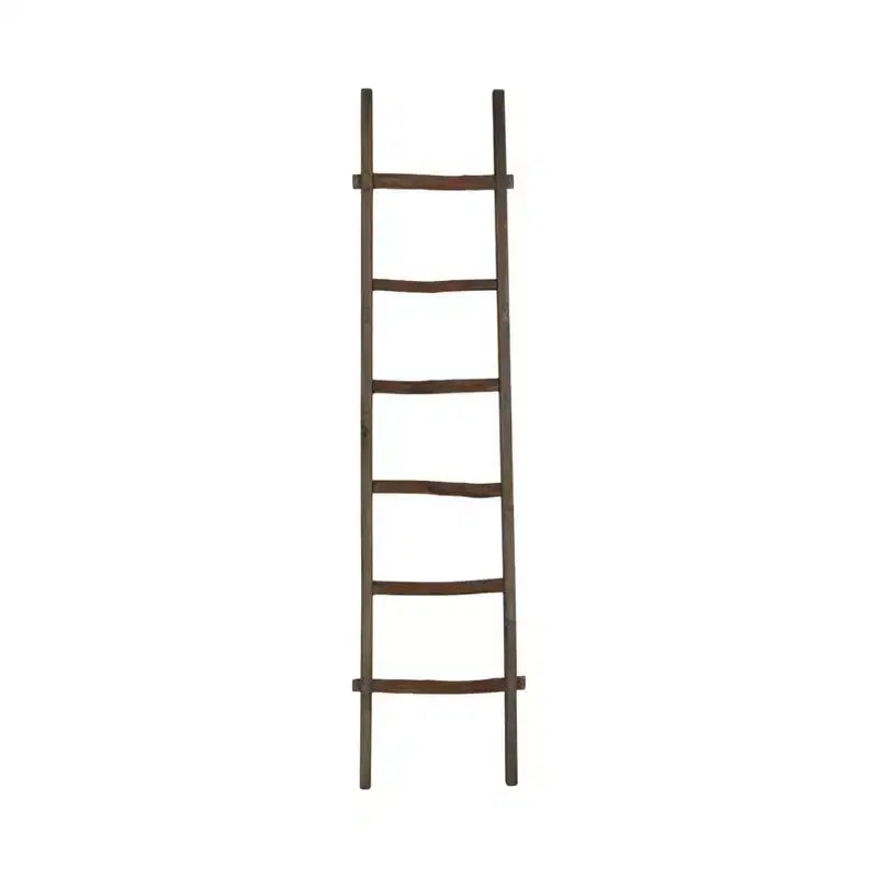 Decorative Vertical Ladder with Towel Rack Design for Blankets - Slim Storage Stand with Hooks for Bedroom or Living Room