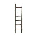 Decorative Vertical Ladder with Towel Rack Design for Blankets - Slim Storage Stand with Hooks for Bedroom or Living Room