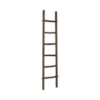 Decorative Vertical Ladder with Towel Rack Design for Blankets - Slim Storage Stand with Hooks for Bedroom or Living Room