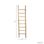 Decorative Vertical Ladder with Towel Rack Design for Blankets - Slim Storage Stand with Hooks for Bedroom or Living Room