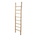 Decorative Vertical Ladder with Towel Rack Design for Blankets - Slim Storage Stand with Hooks for Bedroom or Living Room