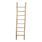 Decorative Vertical Ladder with Towel Rack Design for Blankets - Slim Storage Stand with Hooks for Bedroom or Living Room