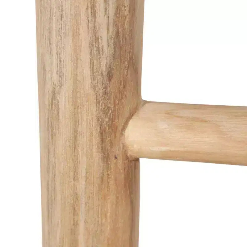 Decorative Vertical Ladder with Towel Rack Design for Blankets - Slim Storage Stand with Hooks for Bedroom or Living Room