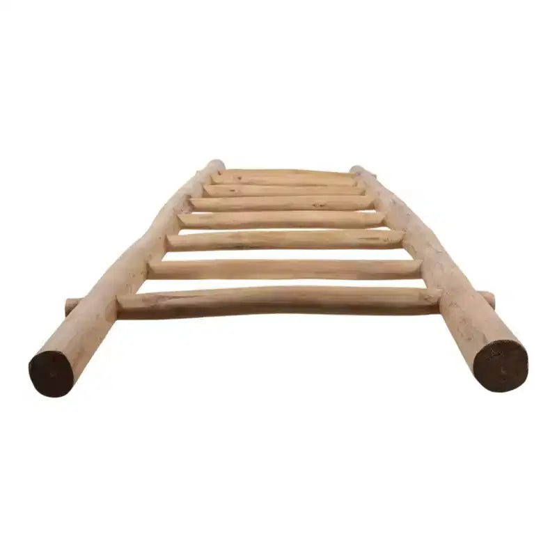 Decorative Vertical Ladder with Towel Rack Design for Blankets - Slim Storage Stand with Hooks for Bedroom or Living Room