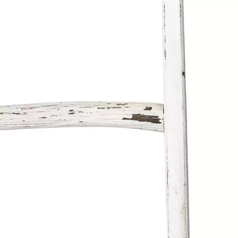 Decorative Vertical Ladder with Towel Rack Design for Blankets - Slim Storage Stand with Hooks for Bedroom or Living Room