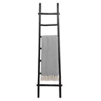 Decorative Vertical Ladder with Towel Rack Design for Blankets - Slim Storage Stand with Hooks for Bedroom or Living Room