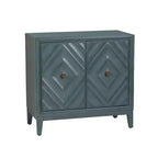 Powell 2 Doors Jaylan Diamond Cabinet Blue