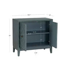 2 Doors Jaylan Diamond Cabinet Blue