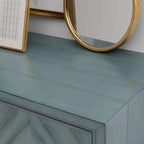 2 Doors Jaylan Diamond Cabinet Blue