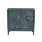 2 Doors Jaylan Diamond Cabinet Blue