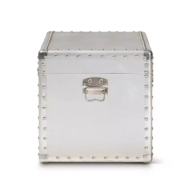 Serge Metal Storage Trunk Silver