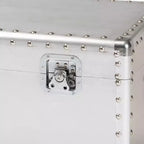 Serge Metal Storage Trunk Silver