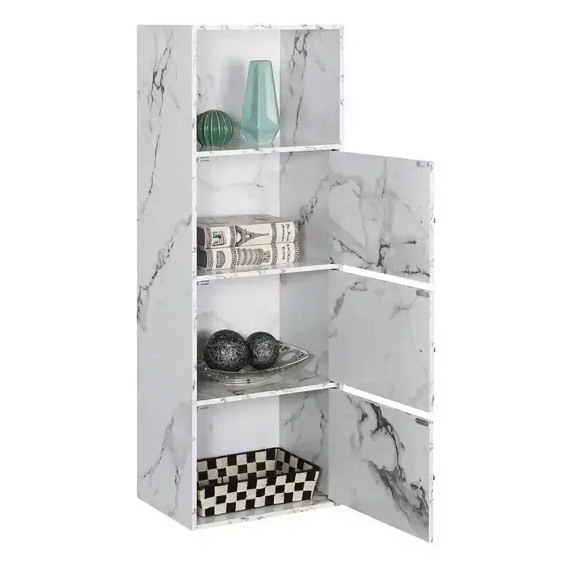 VersaStorage Tri-Door Cabinet with Cubby Storage and Shelf