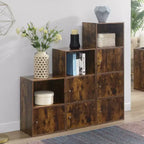 VersaStorage Tri-Door Cabinet with Cubby Storage and Shelf