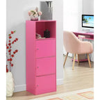 VersaStorage Tri-Door Cabinet with Cubby Storage and Shelf