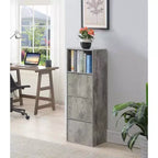 VersaStorage Tri-Door Cabinet with Cubby Storage and Shelf