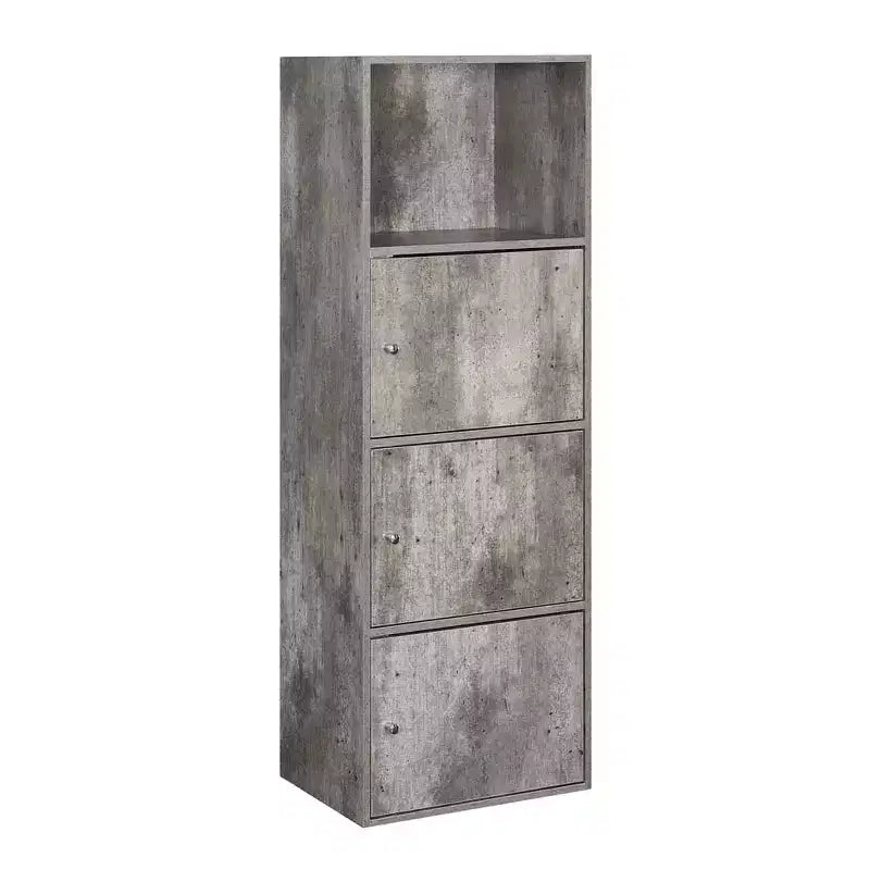 VersaStorage Tri-Door Cabinet with Cubby Storage and Shelf