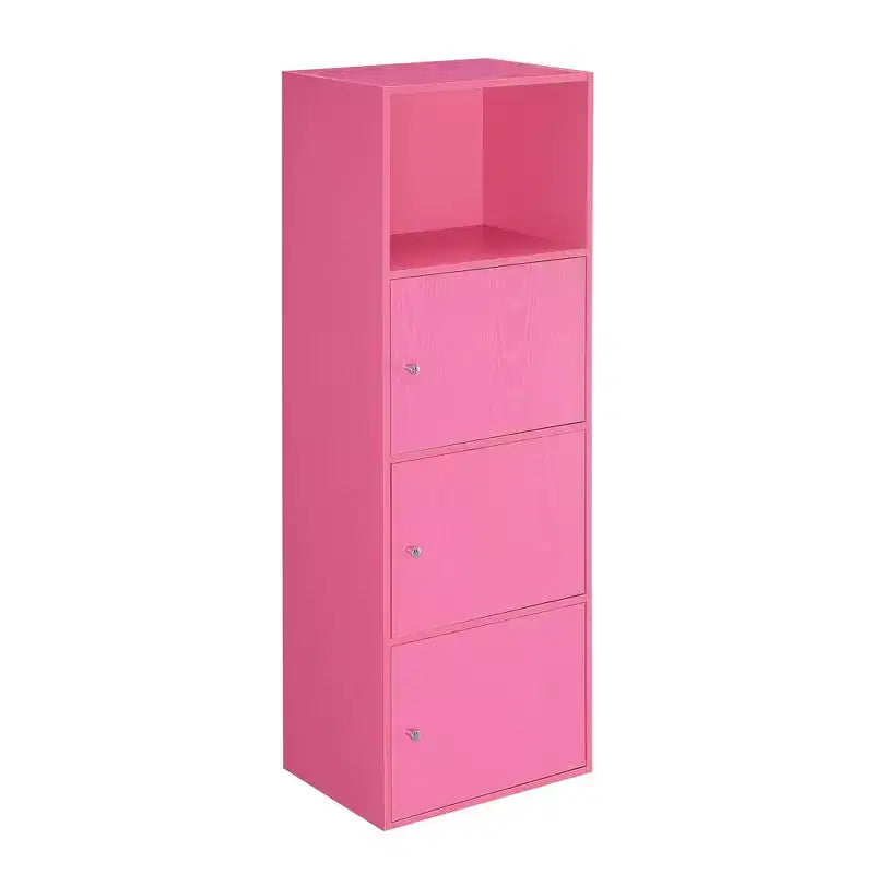 VersaStorage Tri-Door Cabinet with Cubby Storage and Shelf