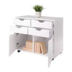 Halifax 2 Sections Mobile Storage Cabinet