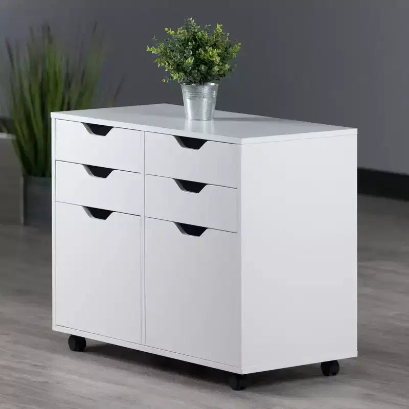 Halifax 2 Sections Mobile Storage Cabinet