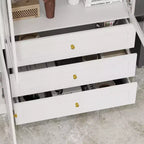 Combo Glass Doors Display Cabinet Bookshelf Organizer Pantry